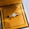 18K白色黃金鑽石戒指 YR001204